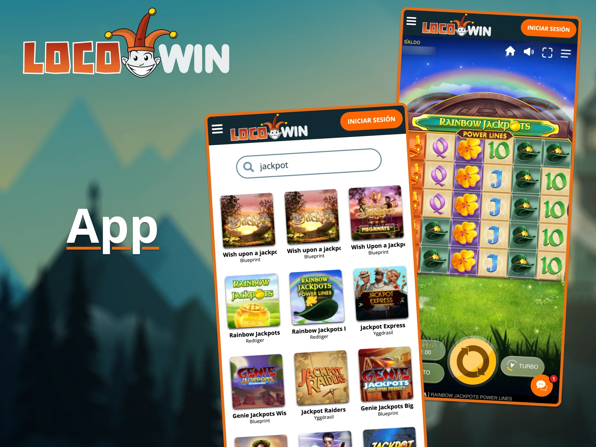 Juega a tus jackpots favoritos en la app de LocoWin.